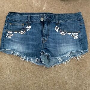 American Eagle Stretch bedazzled shorts